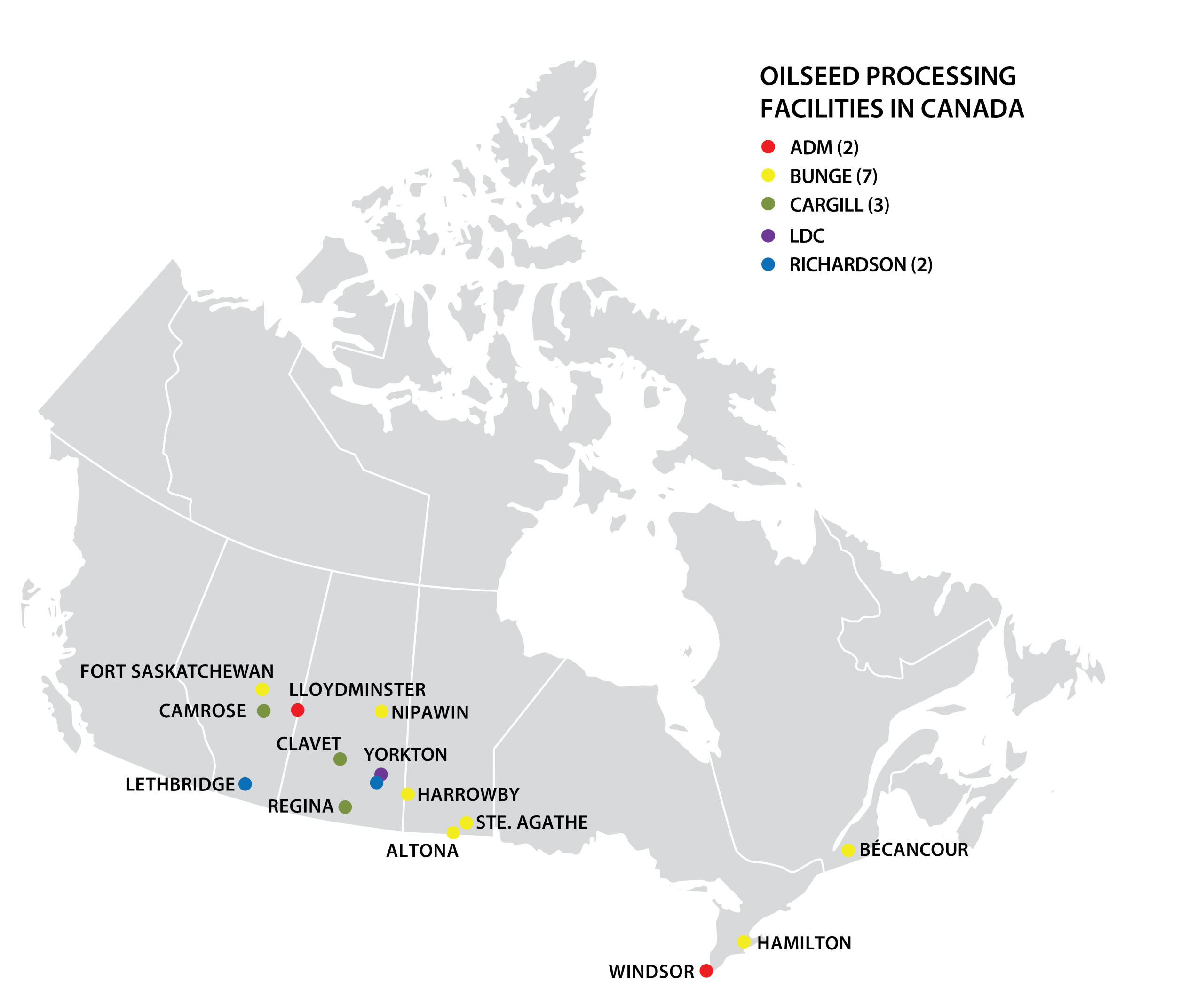 2026 COPA Crushing Processing Facilities Map - Updated July 29, 2026